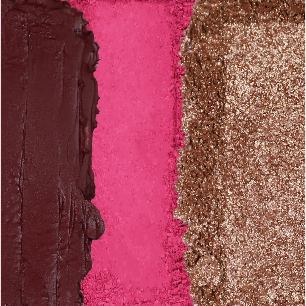 Alamar Viva Las Cheeks Cheek Palette Dark/Rich base, blush & glitter transformer